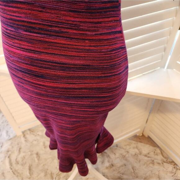 MILLY NEW MARLED PURPLE CASUAL SWEATER DRESS SIZE P - Picture 4 of 8